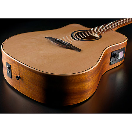 HV10-L-DCE HyVibe 10 Dreadnought Cutaway Electro Lefty + Housse LAG