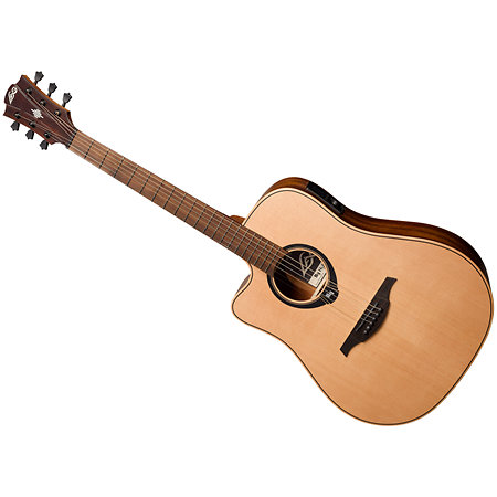 HV10-L-DCE HyVibe 10 Dreadnought Cutaway Electro Lefty + Housse LAG