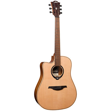 HV10-L-DCE HyVibe 10 Dreadnought Cutaway Electro Lefty + Housse LAG