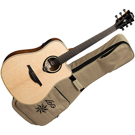 LAG HV30-DCE HyVibe 30 Dreadnought Cutaway Electro + Housse