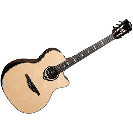 HV50-N-ACE HyVibe 50 Nylon Auditorium Cutaway Electro + Housse LAG