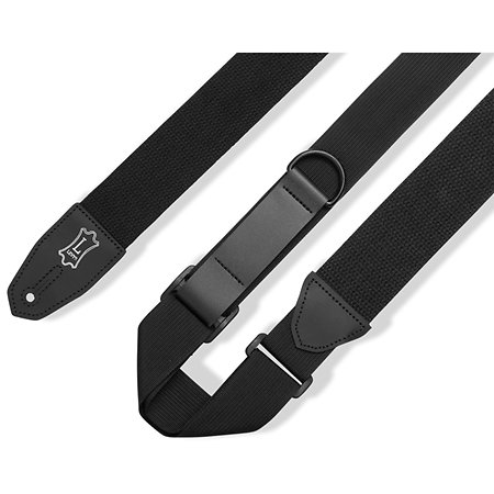 Levy s MRHC-BLK Sangle de guitare RipChord 5 cm Black