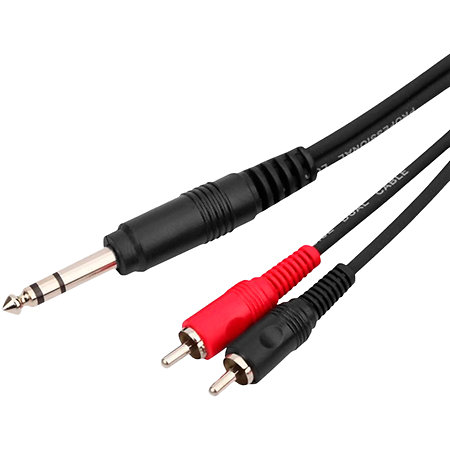 Shiver Câble 1 Jack / 2 RCA 3m