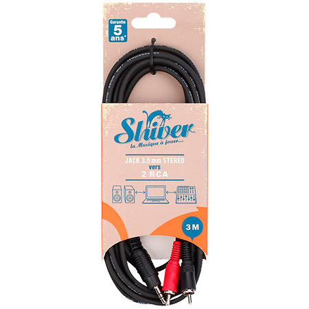 Shiver Câble Mini-Jack / 2 RCA 3m