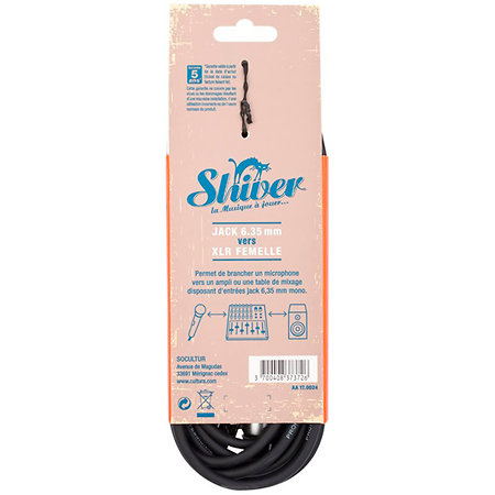 Câble Jack / 1 XLR femelle 6m Shiver