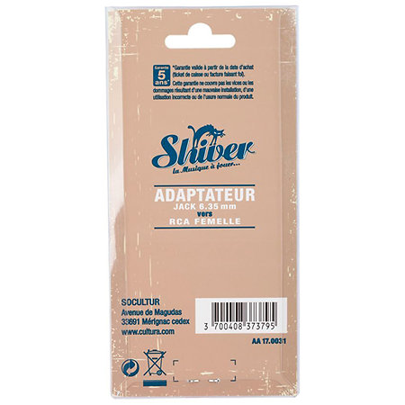 Adaptateur RCA / Jack x2 Shiver