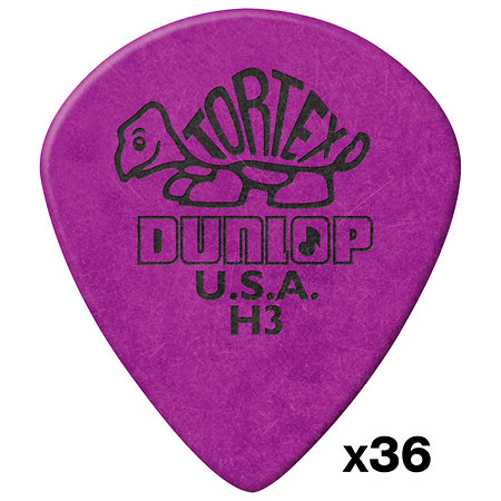 Dunlop 472RH3 Tortex Jazz lll Heavy Sachet de 36