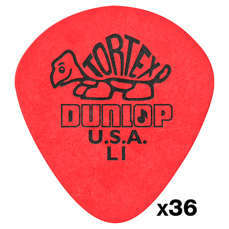 Dunlop 472RL1 Tortex Jazz I Red Light Sachet de 36