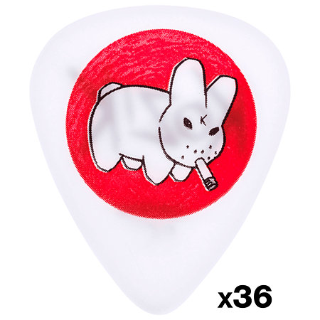 Dunlop BL23R100 Frank Kozik Devil Bunny White 1.00 mm Sachet de 36