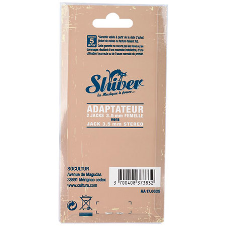 Adaptateur 2 Mini-Jack / Mini-Jack stéréo Shiver