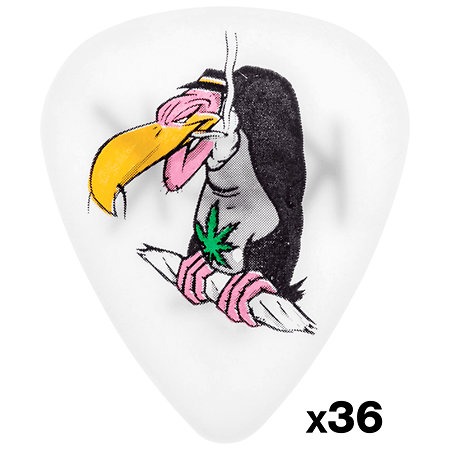 Dunlop BL24R060 Frank Kozik El Chingon White 0.60 mm Sachet de 36