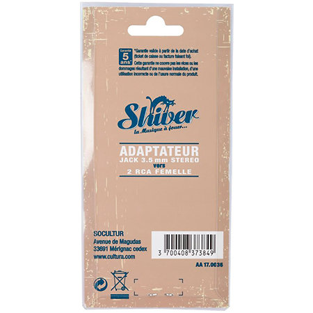 Adaptateur 2 RCA / Jack stéréo Shiver