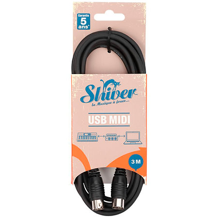 Shiver Câble MIDI DIN 3m