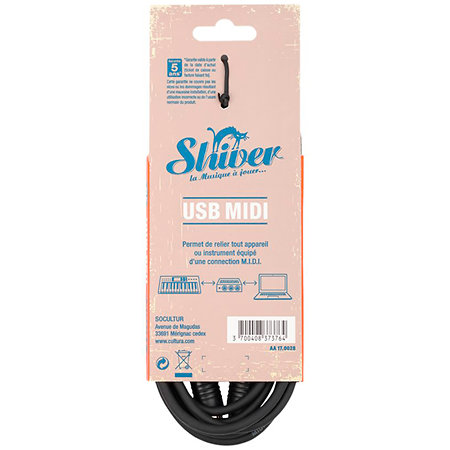 Câble MIDI DIN 3m Shiver