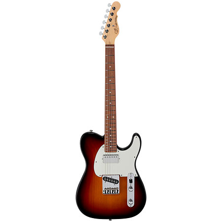 Fullerton Deluxe ASAT Classic Bluesboy 3-Tone Sunburst Touche Palissandre G&L