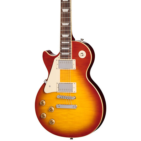 Les Paul Standard 50s Lefty Figured Washed Cherry Sunburst Gaucher + Housse Epiphone