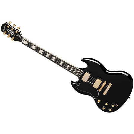 SG Custom Lefty Ebony Gaucher + Housse Epiphone
