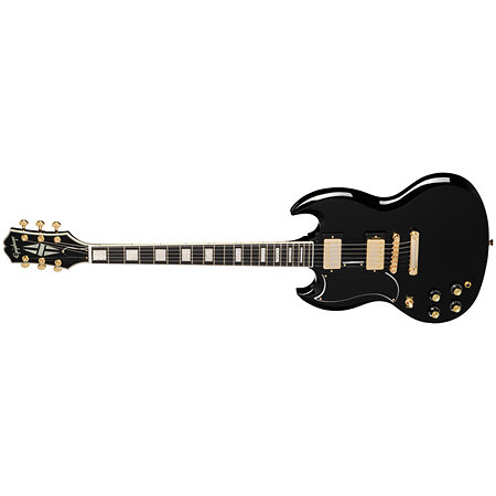 SG Custom Lefty Ebony Gaucher + Housse Epiphone