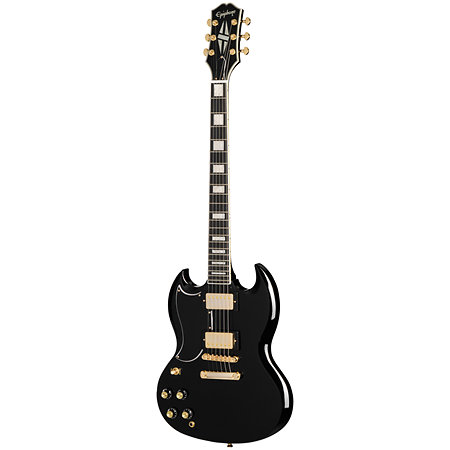 SG Custom Lefty Ebony Gaucher + Housse Epiphone
