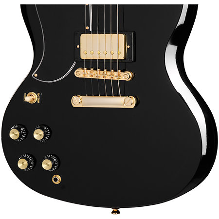 SG Custom Lefty Ebony Gaucher + Housse Epiphone