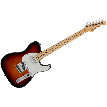 G&L Fullerton Deluxe ASAT Classic Bluesboy 3-Tone Sunburst Touche Érable