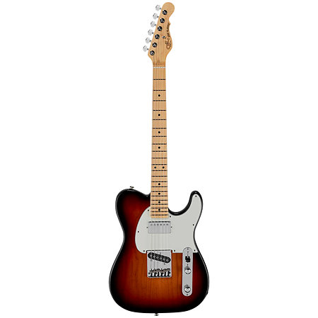 Fullerton Deluxe ASAT Classic Bluesboy 3-Tone Sunburst Touche Érable G&L