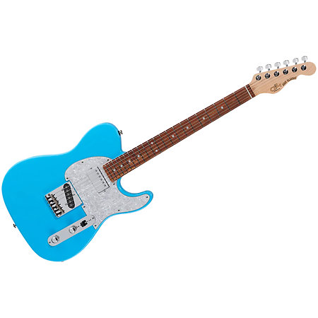G&L Fullerton Deluxe ASAT Classic Bluesboy Himalayan Blue Touche Palissandre