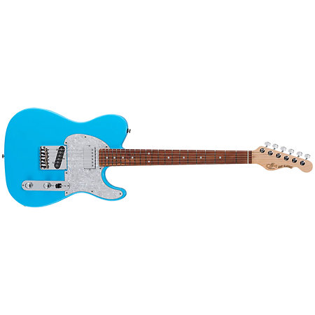 G&L Fullerton Deluxe ASAT Classic Bluesboy Himalayan Blue Touche Palissandre