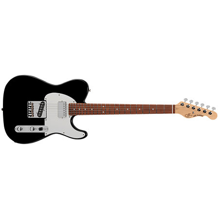 G&L Fullerton Deluxe ASAT Classic Bluesboy Jet Black Touche Palissandre