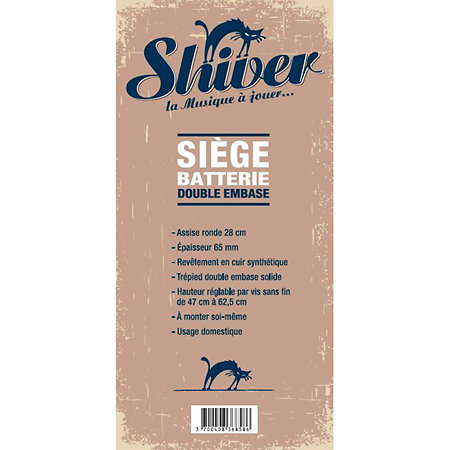 Siège batteur double embase Shiver