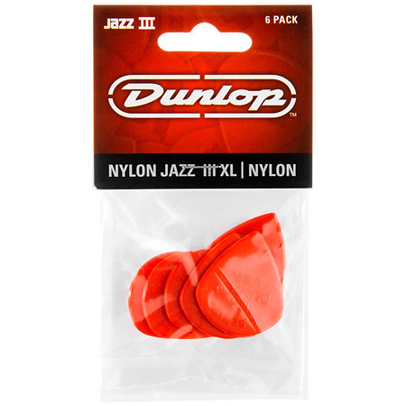 47PXLN Jazz III XL Nylon 1,38 mm Sachet de 6 Dunlop