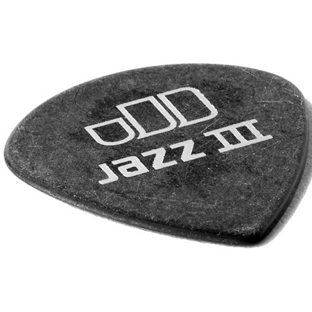482R100 Dunlop Tortex Pitch Black Jazz III 1,00 mm Sachet de 72 Dunlop