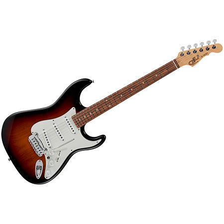 G&L Fullerton Deluxe S-500 3-Tone Sunburst Touche Palissandre