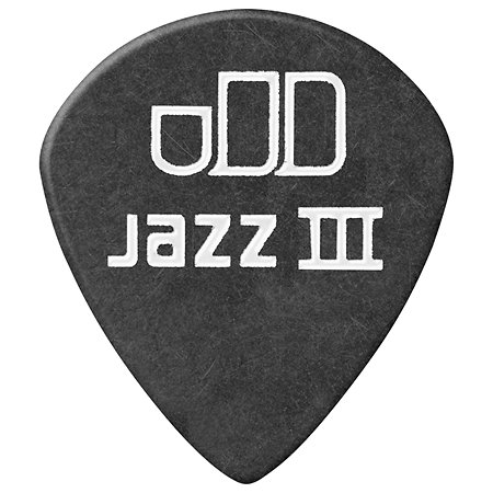 Dunlop 482R135 Tortex Pitch Black Jazz III 1,35 mm Sachet de 72