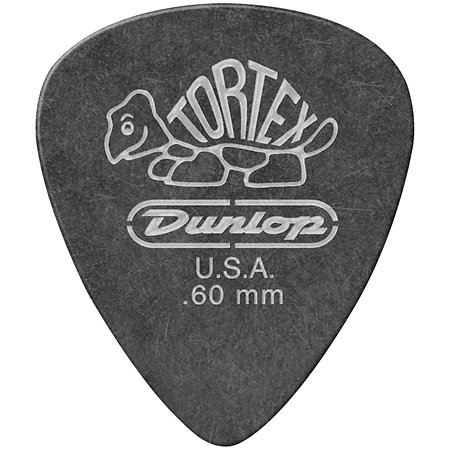 Dunlop 488P60 Tortex Pitch Black 0,60 mm Sachet de 12