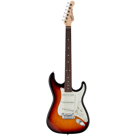 Fullertone Deluxe Legacy 3-Tone Sunburst Touche Érable G&L