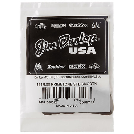 511R88 Primetone Standard Smooth 0,88 mm Sachet de 12 Dunlop