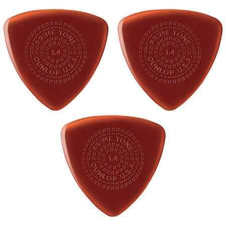 512P140 Primetone Triangle Grip 1,40 mm Sachet de 3 Dunlop
