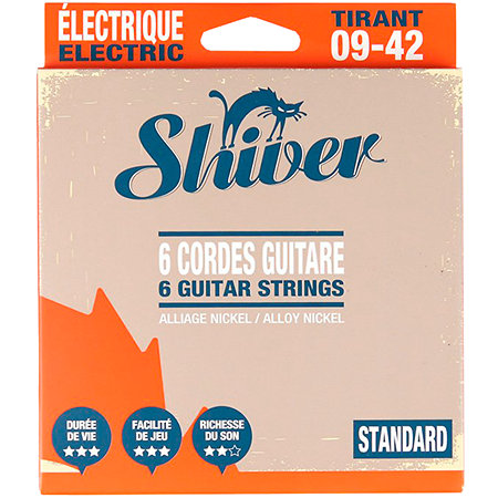Shiver 6 Cordes électriques Standard 09-42