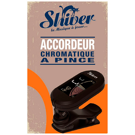 Shiver Accordeur chromatique à pince Noir