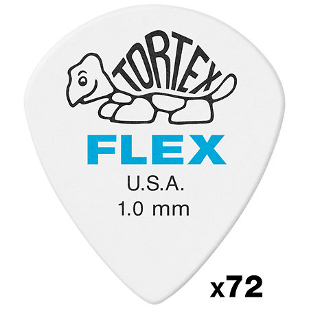 Dunlop 466R100 Tortex Flex Jazz III XL 1,00 mm Sachet de 72