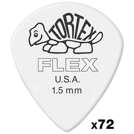 Dunlop 466R150 Tortex Flex Jazz III XL 1,50 mm Sachet de 72