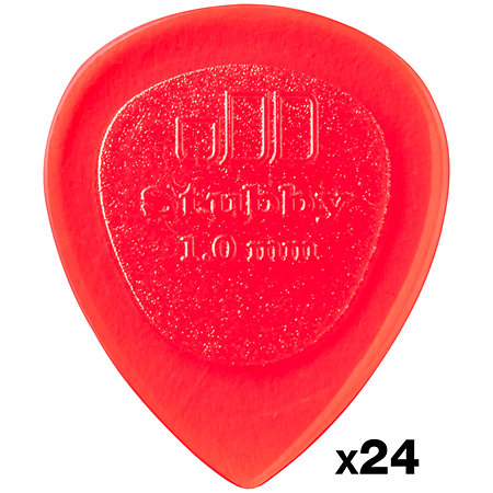 Dunlop 474R1 Stubby Jazz 1,00 mm Sachet de 24