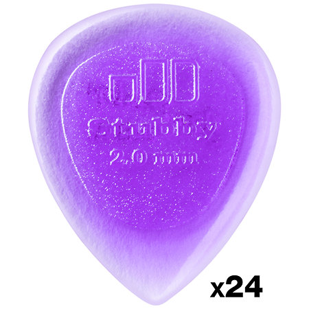 Dunlop 474R2 Stubby Jazz 2,00 mm Sachet de 24