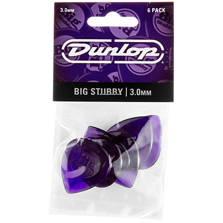 475P3 Big Stubby 3,00 mm Sachet de 6 Dunlop