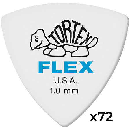 Dunlop 456R100 Tortex Flex Triangle 1,00 mm Sachet de 72