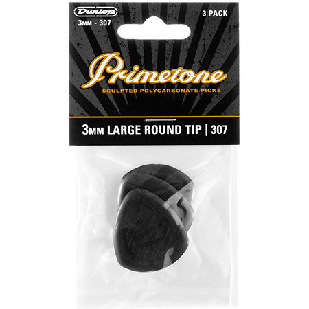 477P307 Primetone Classic Large Round Tip 3,00 mm Sachet de 3 Dunlop