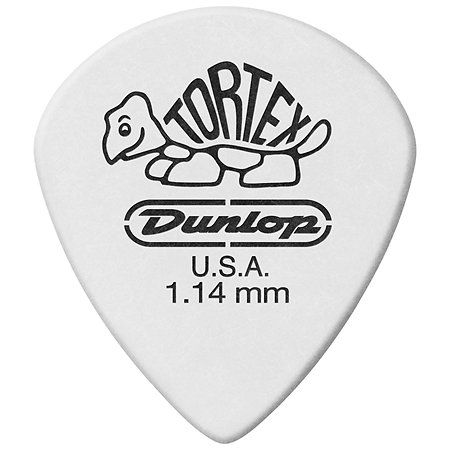 Dunlop 478P114 Tortex White Jazz III 1,14 mm Sachet de 12
