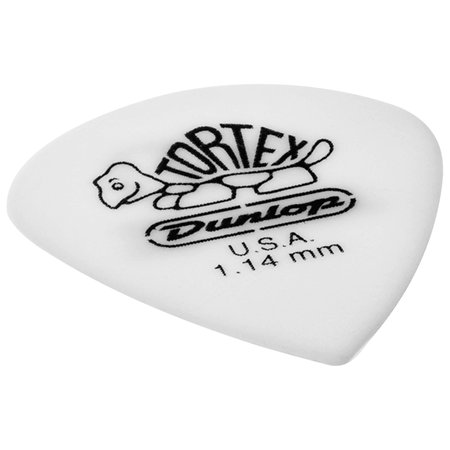 478P114 Tortex White Jazz III 1,14 mm Sachet de 12 Dunlop