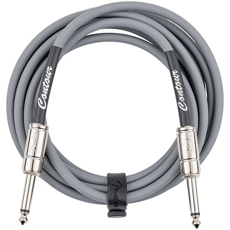 Fender Contour Series Instrument Cable, 3m, Inca Silver